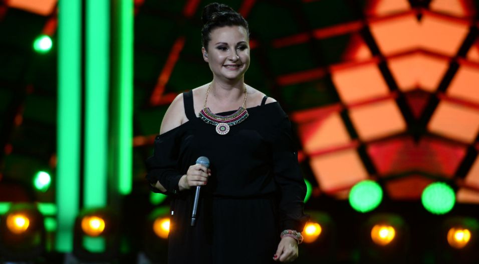 Wśród 9 debiutantów była też Edyta Strzycka, która zaśpiewa piosenkę pt. „Nowy Horyzont” (fot. TVP)
