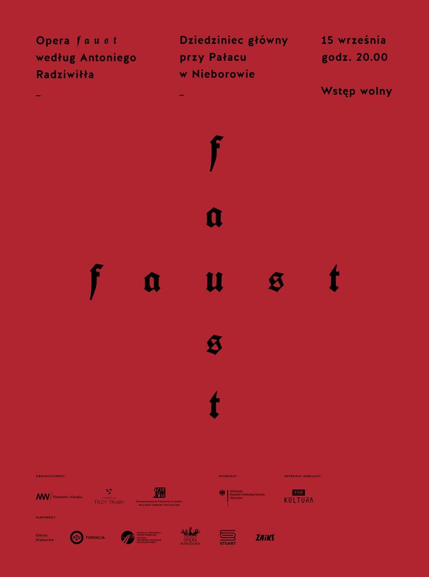 Spektakl operowy FAUST Antoni Radziwiłł