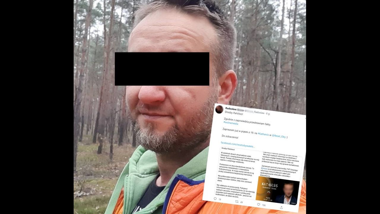 Radosław G. ma zastosowany dozór. Usłyszał zarzuty (fot. Radosław G./Facebook / @G._Radoslaw/Twitter) Radosław G. ma zastosowany dozór. Usłyszał zarzuty (fot. Radosław G./Facebook / @G._Radoslaw/Twitter)