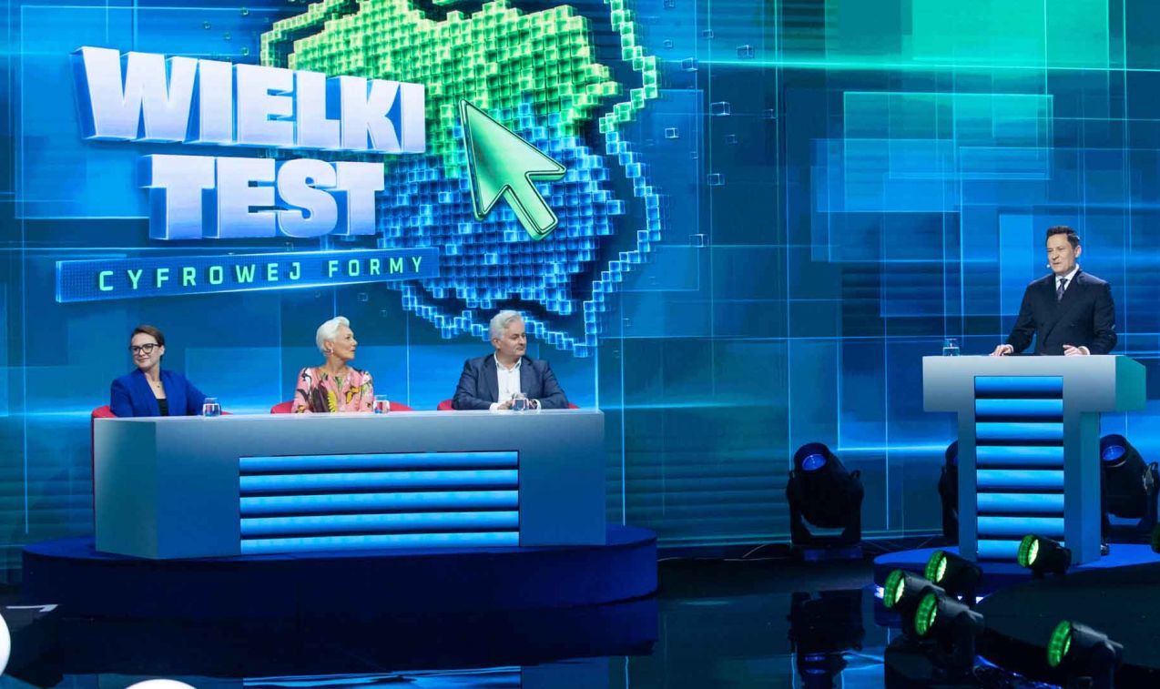 Dobre odpowiedzi, trudne pytania i wielkie emocje. Taki był „Wielki Test Cyfrowej Formy”. Fot. Natasza Młudzik/ TVP