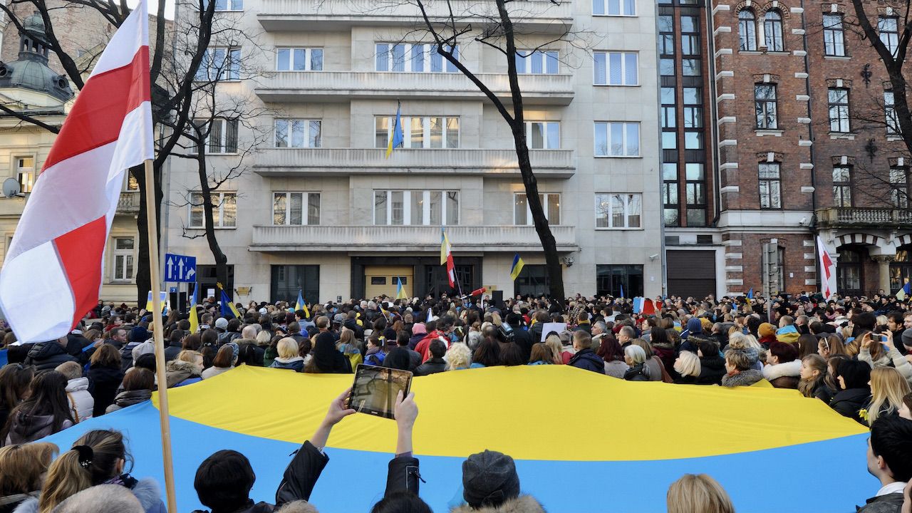 Ambasada Ukrainy w Polsce znajduje się w centrum Warszawy (fot. arch.PAP/Grzegorz Jakubowski, zdjęcie ilustracyjne)