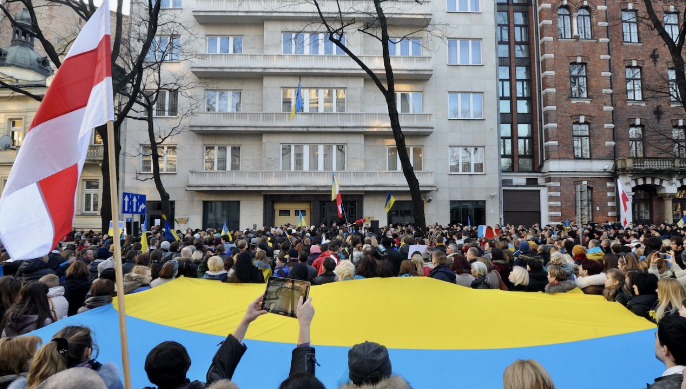 Ambasada Ukrainy w Polsce znajduje się w centrum Warszawy (fot. arch.PAP/Grzegorz Jakubowski, zdjęcie ilustracyjne)