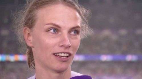 imgБеларуская лёгкаатлетка Марыя Жодзік. Фота: скрыншот з TVP Sport