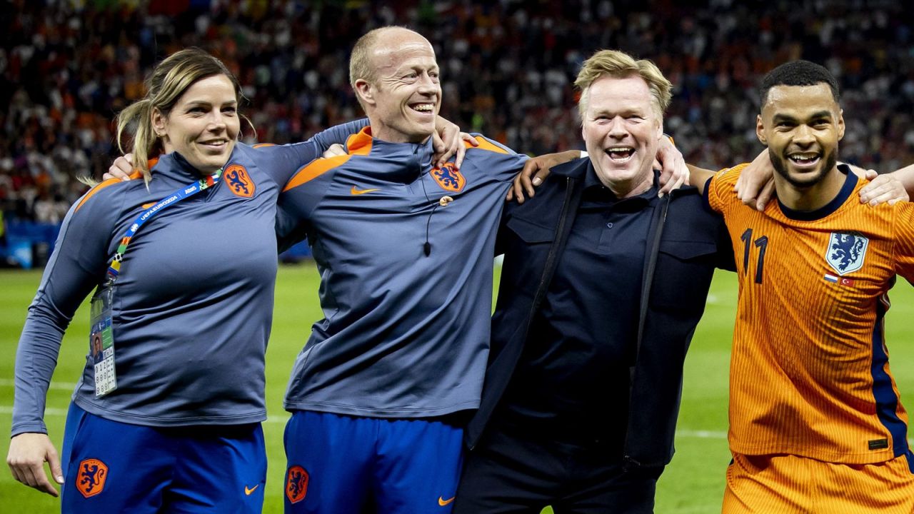 Ronald Koeman świętuje awans do półfinału (fot. PAP)