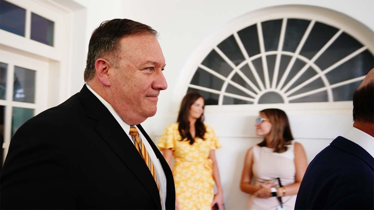 Sekretarz stanu USA Mike Pompeo (fot. PAP/EPA/JIM LO SCALZO) Sekretarz stanu USA Mike Pompeo (fot. PAP/EPA/JIM LO SCALZO)