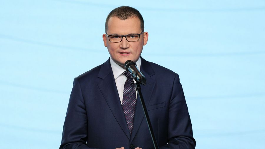 Paweł Szefernaker bronił Karola Nawrockiego (fot. PAP/Paweł Supernak)