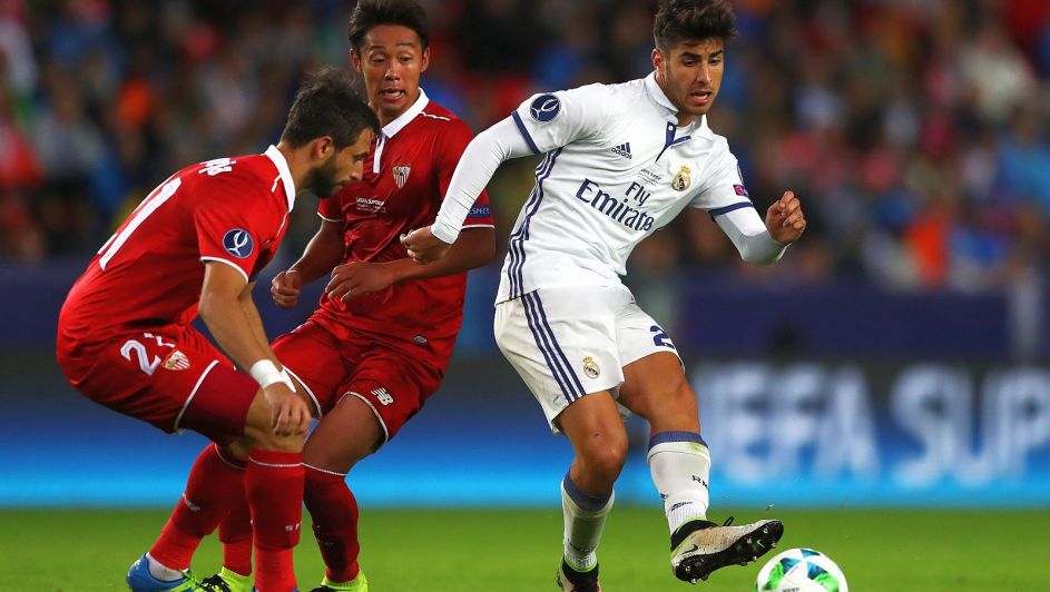 Marcos Asensio (P) w meczu z Sevillą (fot. Getty) Marcos Asensio (P) w meczu z Sevillą (fot. Getty)