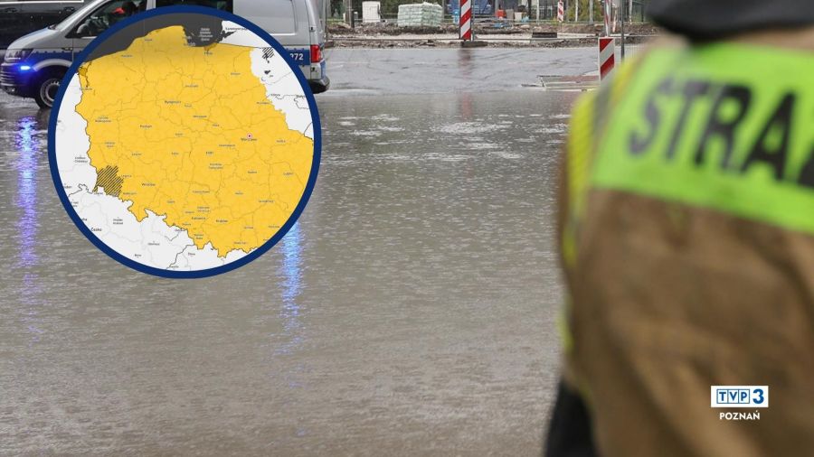 Pogoda: burze w Wielkopolsce, alert IMGW, deszcz, grad, podtopienia (fot. PAP/IMGW)