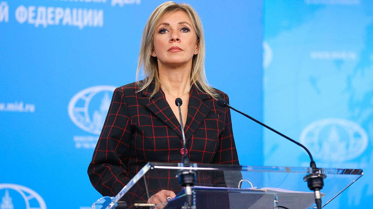 Maria Zacharowa (fot. Foreign Ministry Press Office /Handout/Anadolu/Getty Images)