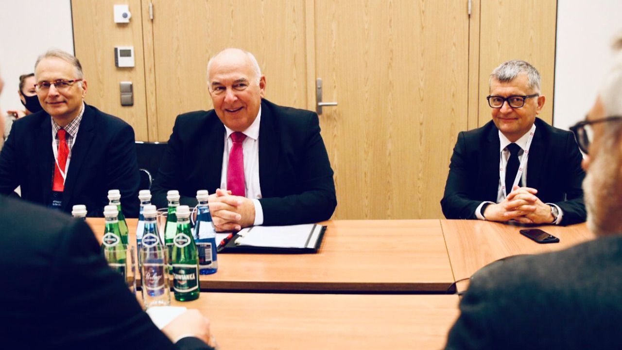 Spotkanie Tadeusza Kościńskiego z Mathiasem Cormannem (fot. TT/Ministerstwo Finansów)
