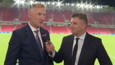 Albania – Polska. Mateusz Borek i Kazimierz Węgrzyn po meczu el. MŚ 2022