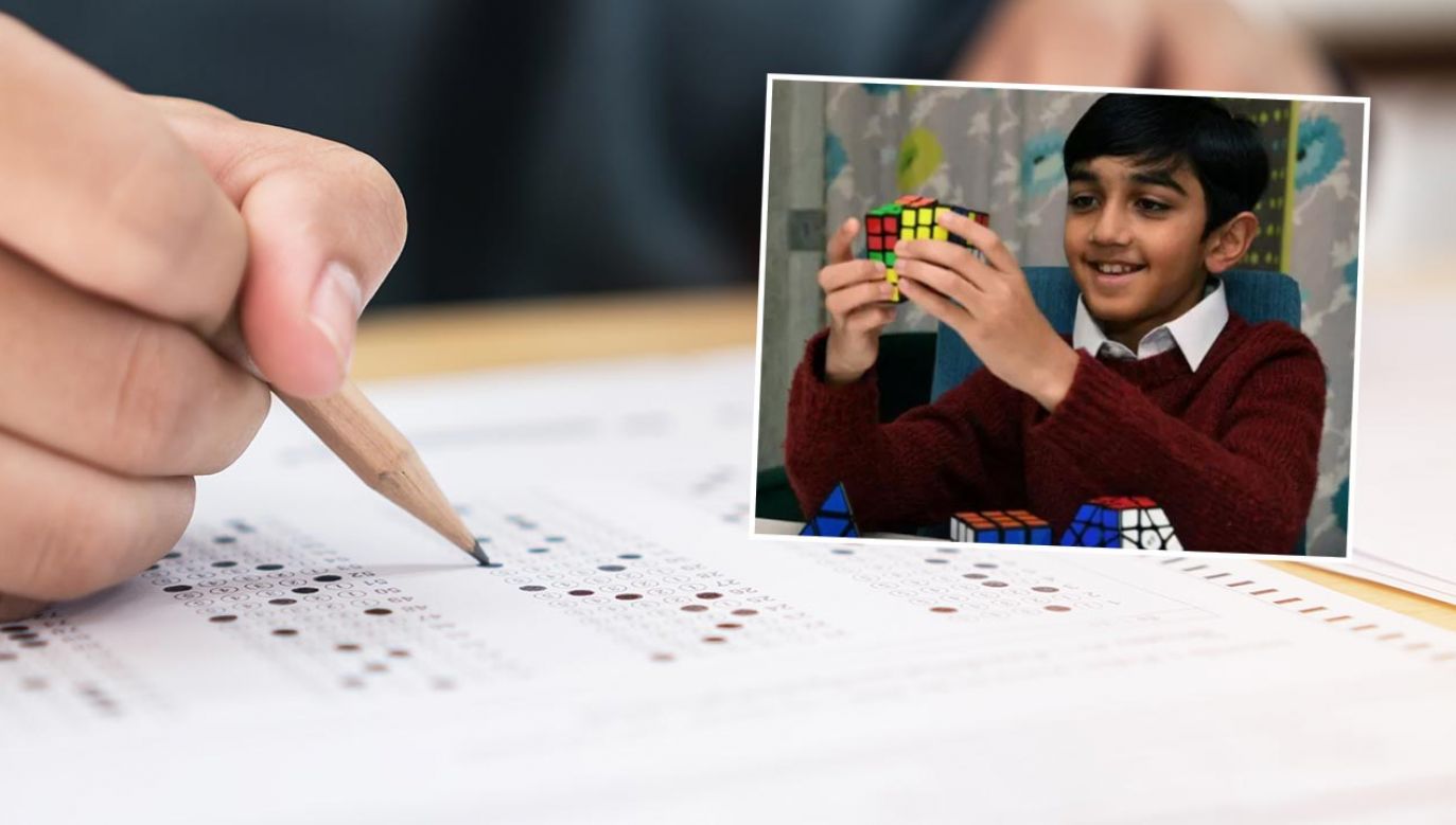 Dziesięcioletni Yosuf Shah uzyskał 162 punkty w teście MENSA IQ (fot. Shutterstock/smolaw; Yorkshire Post)