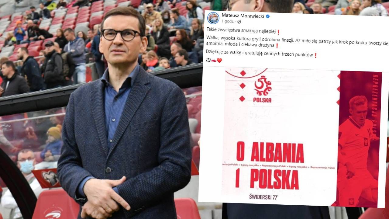 Premier Mateusz Morawiecki pogratulował piłkarzom (fot. PAP/Piotr Nowak/FB) Premier Mateusz Morawiecki pogratulował piłkarzom (fot. PAP/Piotr Nowak/FB)