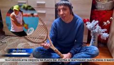 Wyjątkowe dzieło polskiego artysty! Stworzył zapałkową rakietę dla Igi Świątek [WIDEO]