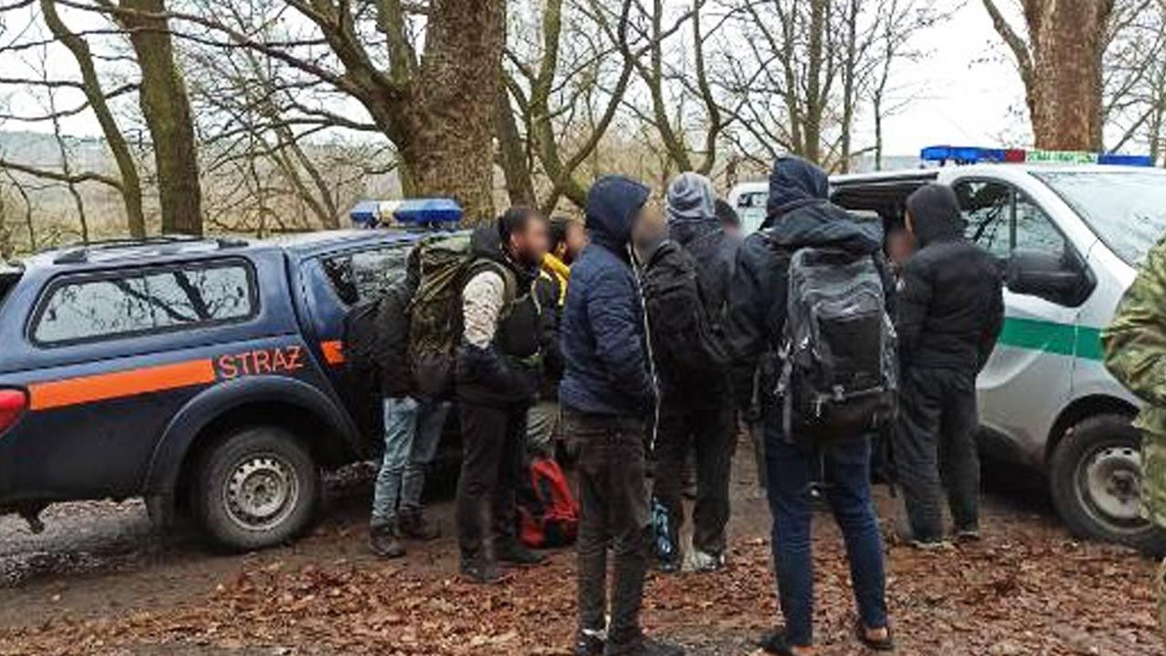 Wspólna akcja służb i zatrzymanie 13 cudzoziemców (fot. SOK) Wspólna akcja służb i zatrzymanie 13 cudzoziemców (fot. SOK)