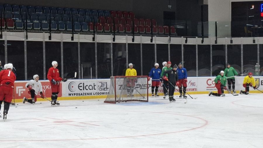 Trening hokeistów Polonii Bytom. Fot. Olga Rybicka TVP3 Katowice