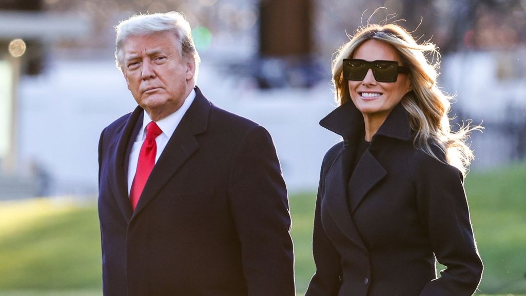Donald Trump i jego żona, Melania. Fot. Tasos Katopodis/ Getty Images