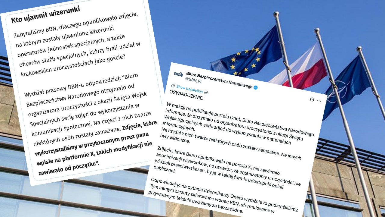 Biuro Bezpieczeństwa Narodowego odniosło się w czwartek do zarzut&oacute;w Onetu dotyczących publikacji zdjęcia, na kt&oacute;rym widoczne były niezamazane twarze żołnierzy wojsk specjalnych....