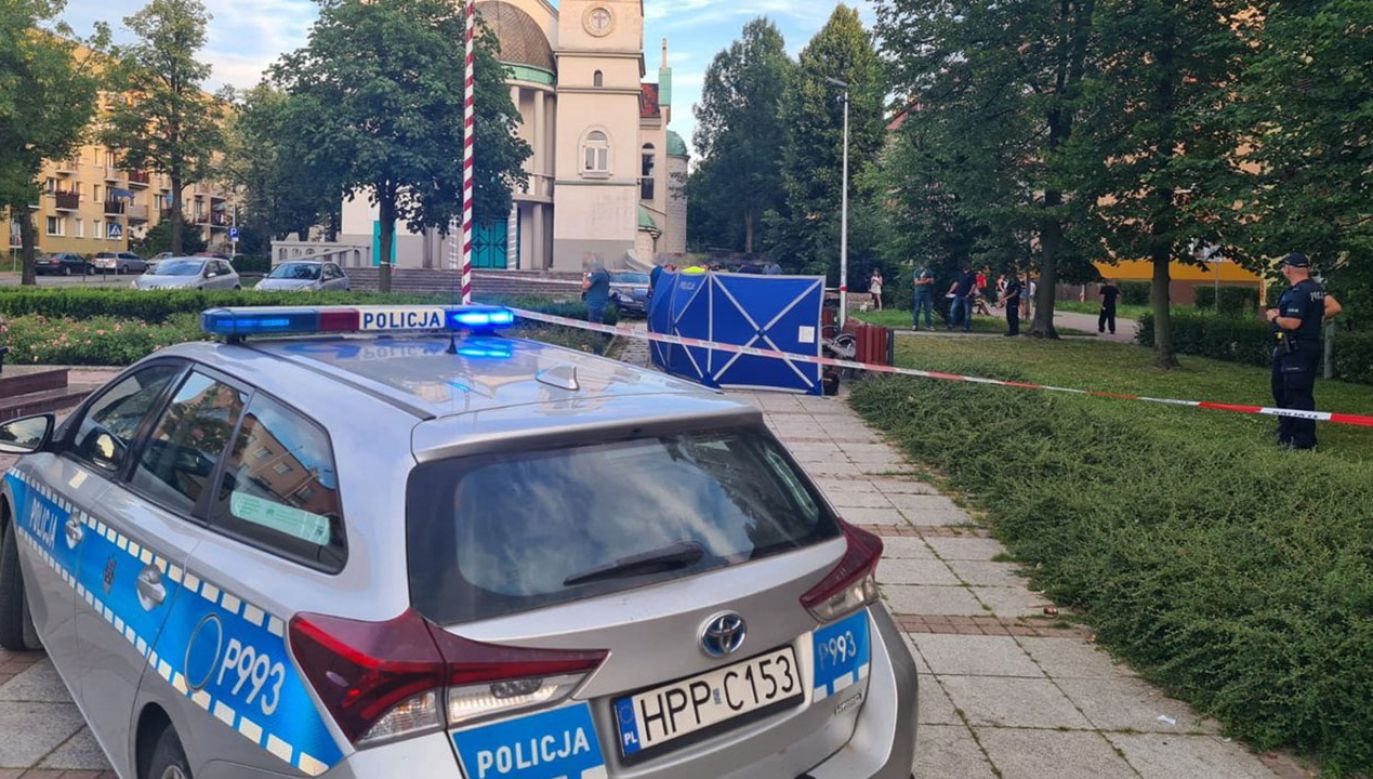 Do ataku doszło na częstochowskim pl. Orląt Lwowskich  (fot. Policja ślaska)