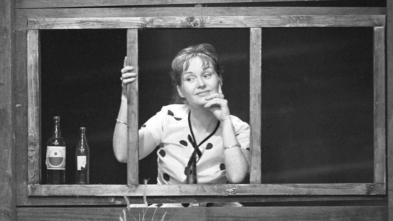 Krafftówna dobrze czuła się zarówno w rolach dramatycznych jak i komediowych. Występowała w wielu programach satyrycznych, takich jak „Anty-szopka sylwestrowa” (fot.TVP)
