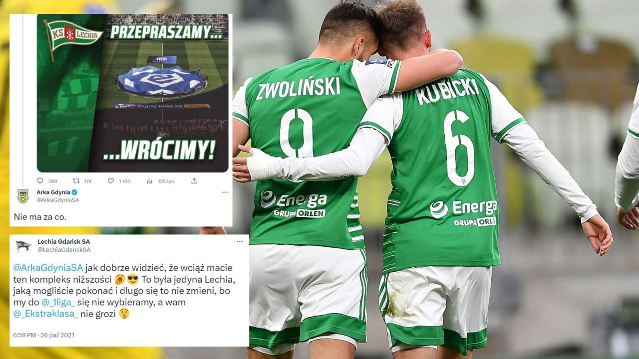 Piłkarze Lechii Gdańsk muszą pogodzić się ze spadkiem (fot. PAP)
