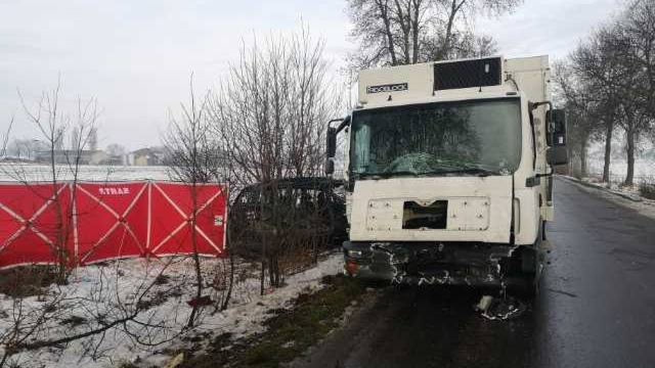 Droga była zablokowana (fot. KPP Łosice) Droga była zablokowana (fot. KPP Łosice)
