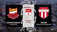 Chojniczanka Chojnice – Pogoń Grodzisk Mazowiecki. Betclic 2 Liga, 25. kolejka (fot. TVP SPORT)