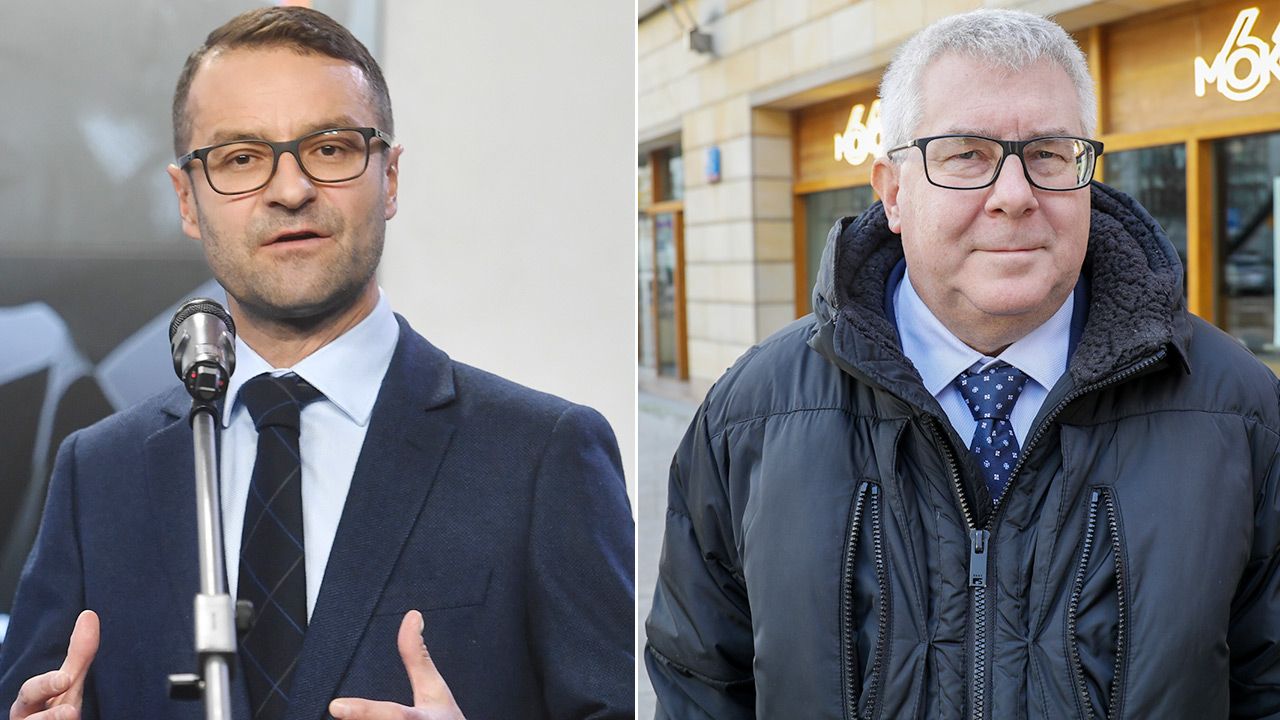 Tomasz Poręba i Ryszard Czarnecki (fot. PAP/Piotr Nowak/ Albert Zawada)