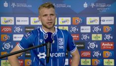 Lech - Legia 2:1. Tymoteusz Puchacz po meczu (fot. TVP)