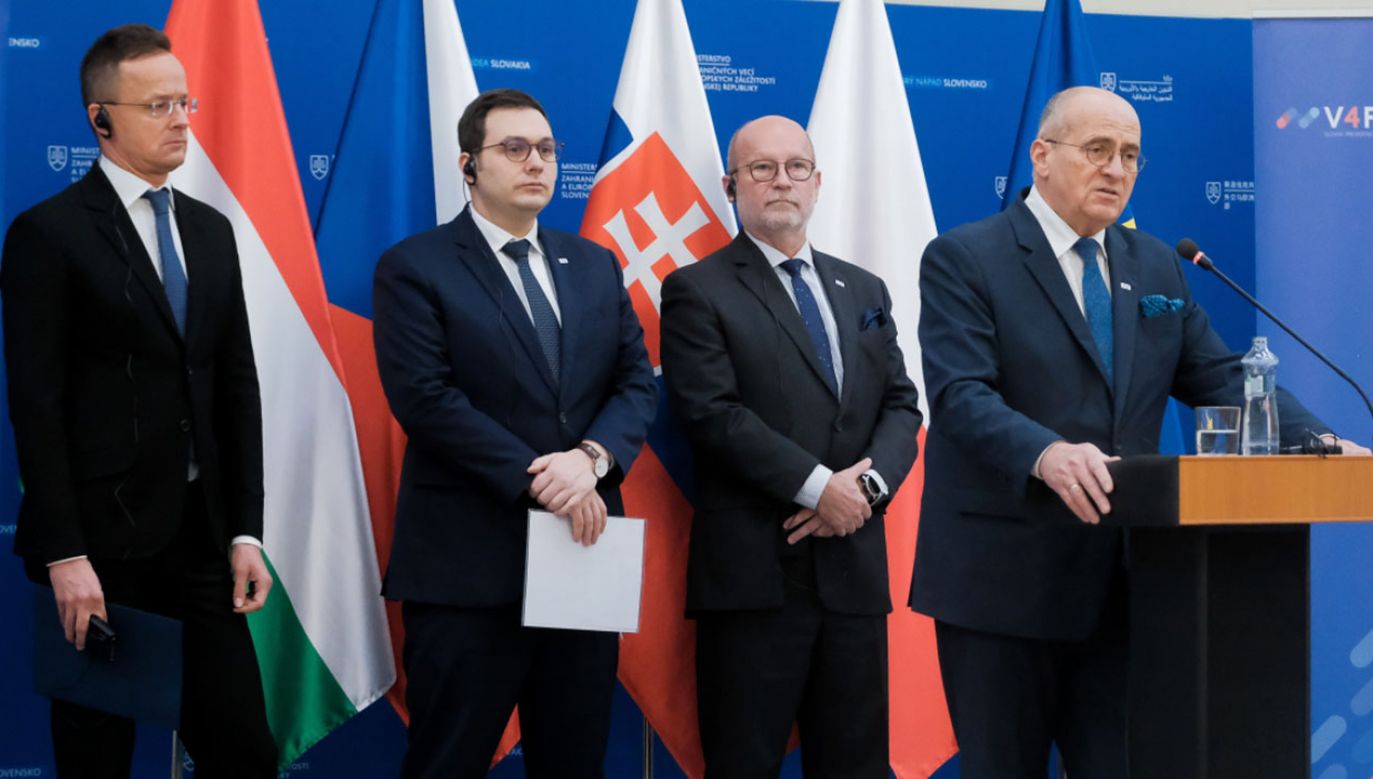 Spotkanie szefów dyplomacji państw V4 (fot. PAP/Mateusz Marek)