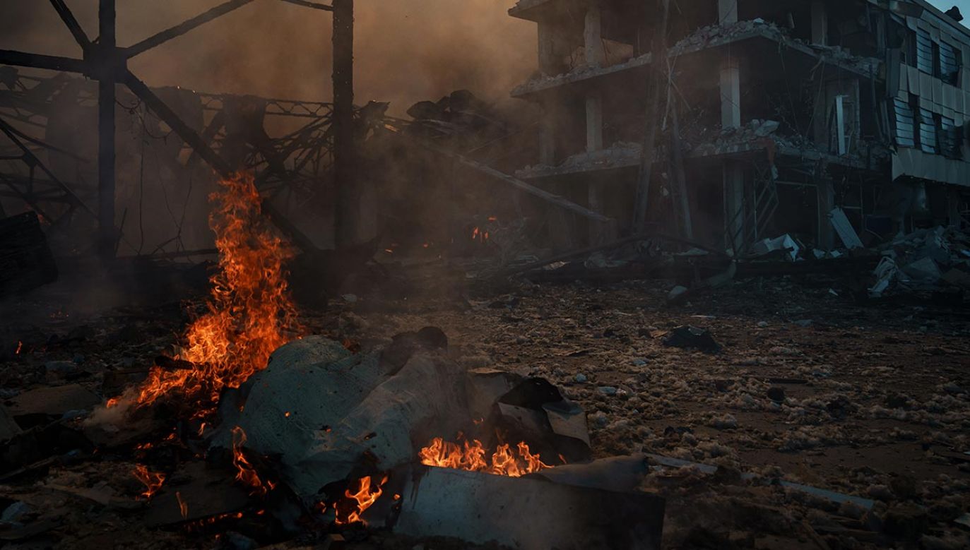 W nocy eksplozje słychać też było w innych miastach Ukrainy (fot. Serhii Mykhalchuk/Global Images Ukraine via Getty Images)