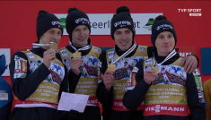 Skoki narciarskie. Mistrzostwa Świata w lotach, Bad Mitterndorf, Kulm – konkurs drużynowy (fot. TVP SPORT)
