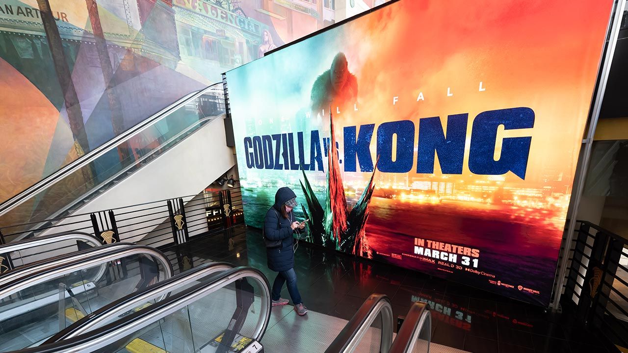 Film „Godzilla vs. Kong” mogli zobaczyć widzowie w 38 krajach (fot. Noam Galai/WireImage) Film „Godzilla vs. Kong” mogli zobaczyć widzowie w 38 krajach (fot. Noam Galai/WireImage)