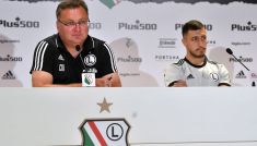 Michniewicz i Juranović przed meczem z Florą Tallin (fot. PAP)