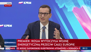 Premier Mateusz Morawiecki (fot. TVP Info)