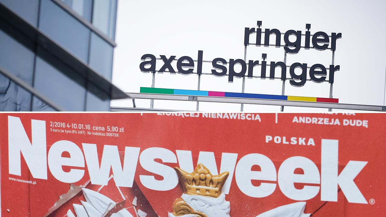 Tygodnik „Newsweek” jest wydawany przez Ringier Axel Springer (fot. Forum/ Mateusz Wlodarczyk; PAP/MArcin Kaliński)