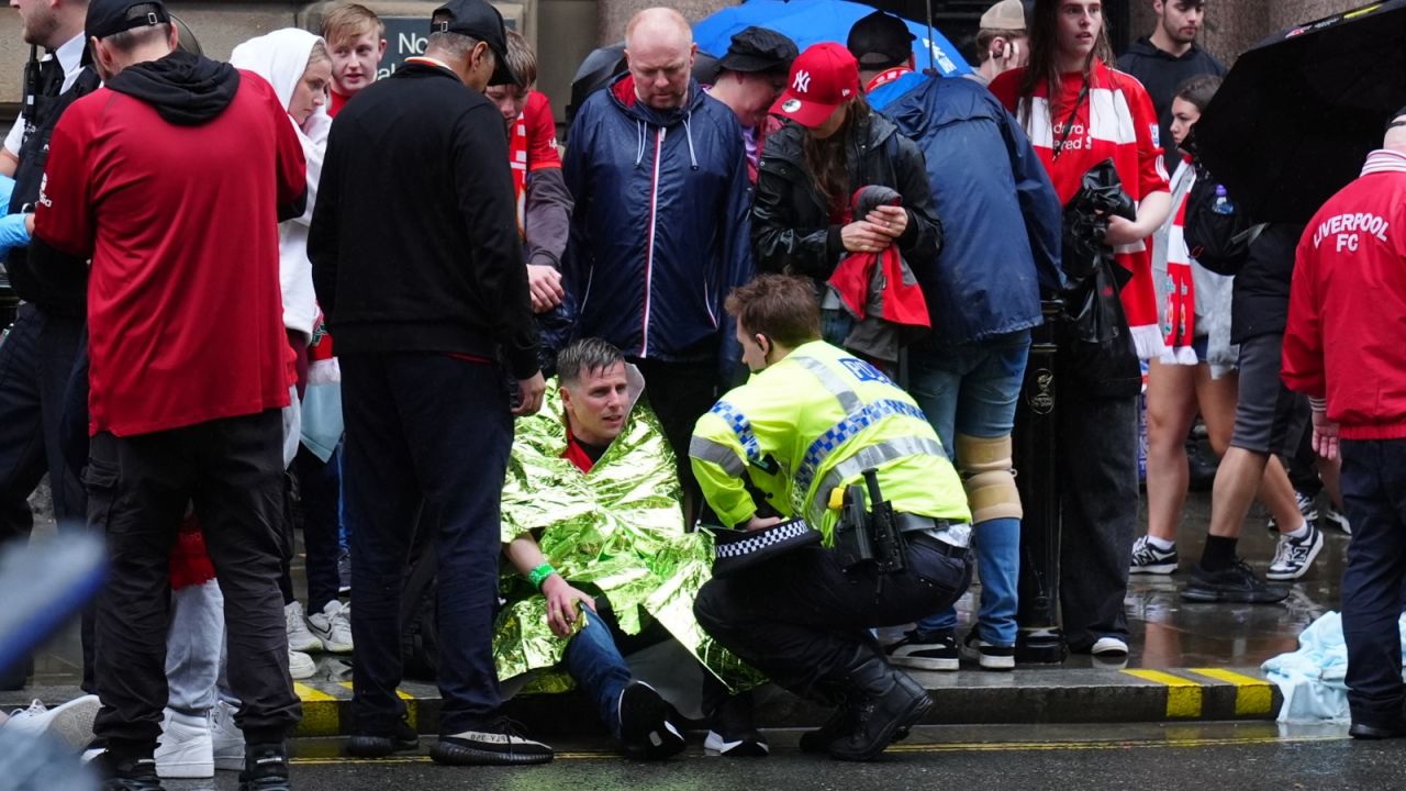 Poszkodowani kibice Liverpoolu (fot. Getty)