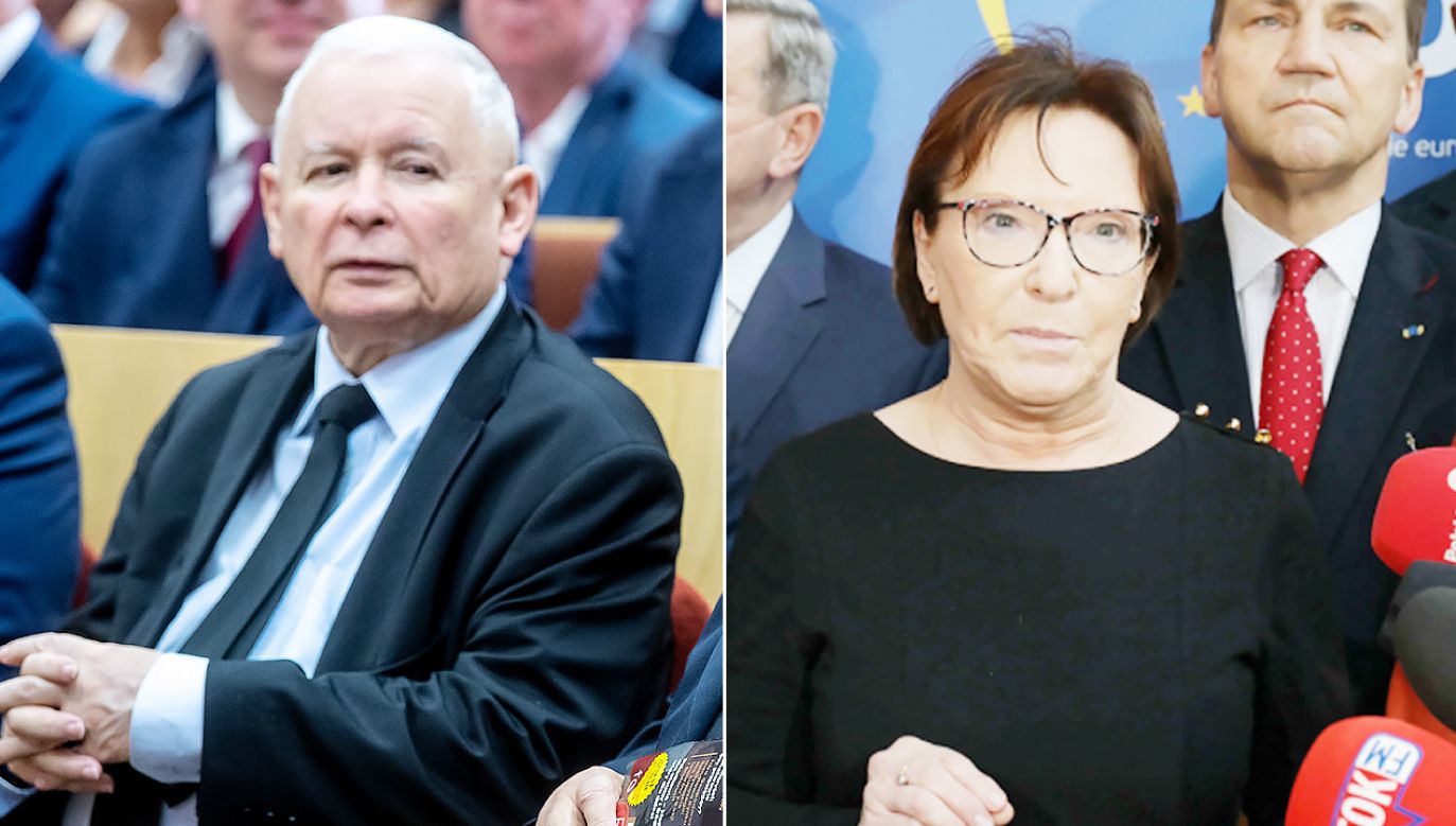 Jarosław Kaczyński przypomniał wypowiedź Ewy Kopacz(fot.  PAP/Tytus Żmijewski/Albert Zawada)