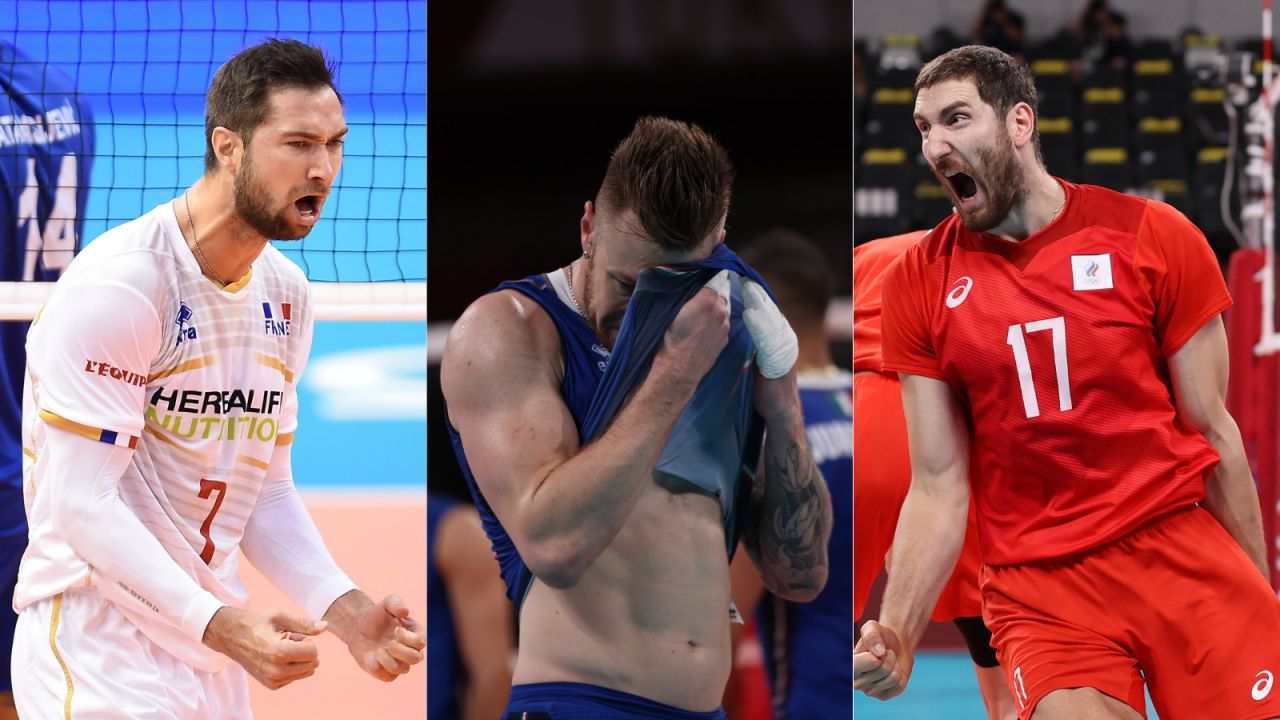 Kevin Tillie, Ivan Zaytsev, Maksim Michajłow