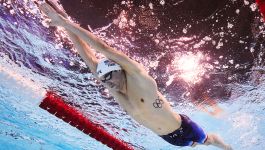 Bobby Finke jako pierwszy w historii zszedł poniżej 14 minut i 31 sekund na dystansie 1500 metrów stylem dowolnym (fot. Getty) Bobby Finke jako pierwszy w historii zszedł poniżej 14 minut i 31 sekund na dystansie 1500 metrów stylem dowolnym (fot. Getty)