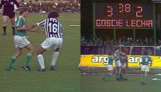 W 1983 roku Lechia przegrała u siebie z Juventusem 2:3 (fot. TVP)
