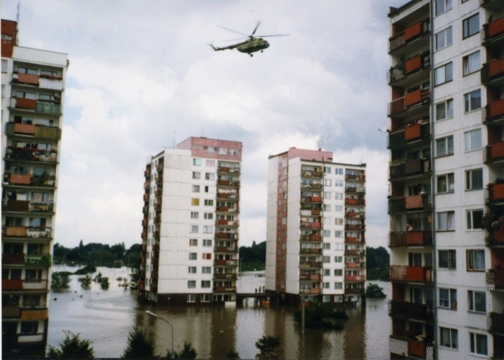 Патоп ва Вроцлаве, Польшча. Лета 1997 года. Фота: J.M.K. Kokot / Wikimedia, CC BY-SA 3.0