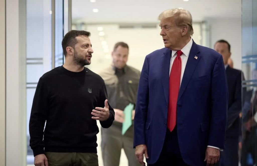 Уладзімір Зяленскі падчас сустрэчы з Доналдам Трампам у верасні 2024 года. Фота: president.gov.ua