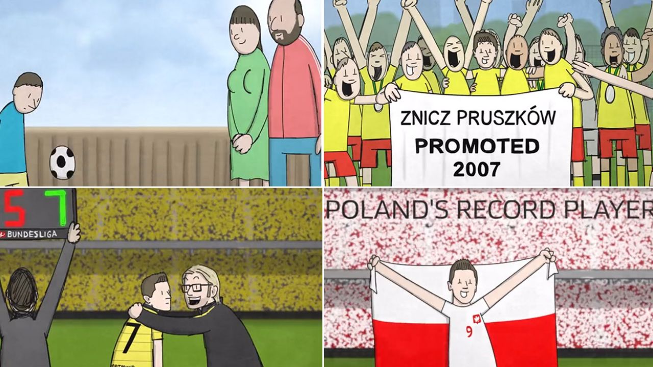 Niezwykła animowana historia Roberta Lewandowskiego (fot. tt/@Bundesliga_EN) Niezwykła animowana historia Roberta Lewandowskiego (fot. tt/@Bundesliga_EN)