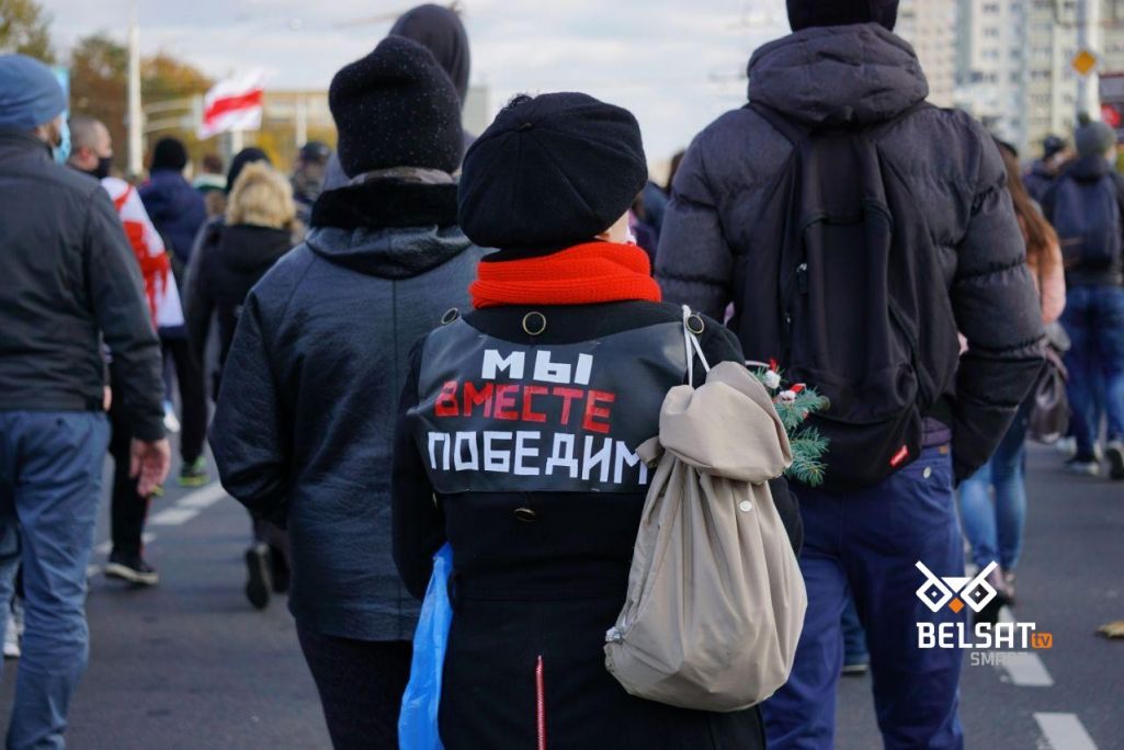 У Менску адбыўся так званы «Партызанскі марш». На акцыю выйшлі дзясяткі тысяч чалавек і  (Фота: Белсат)