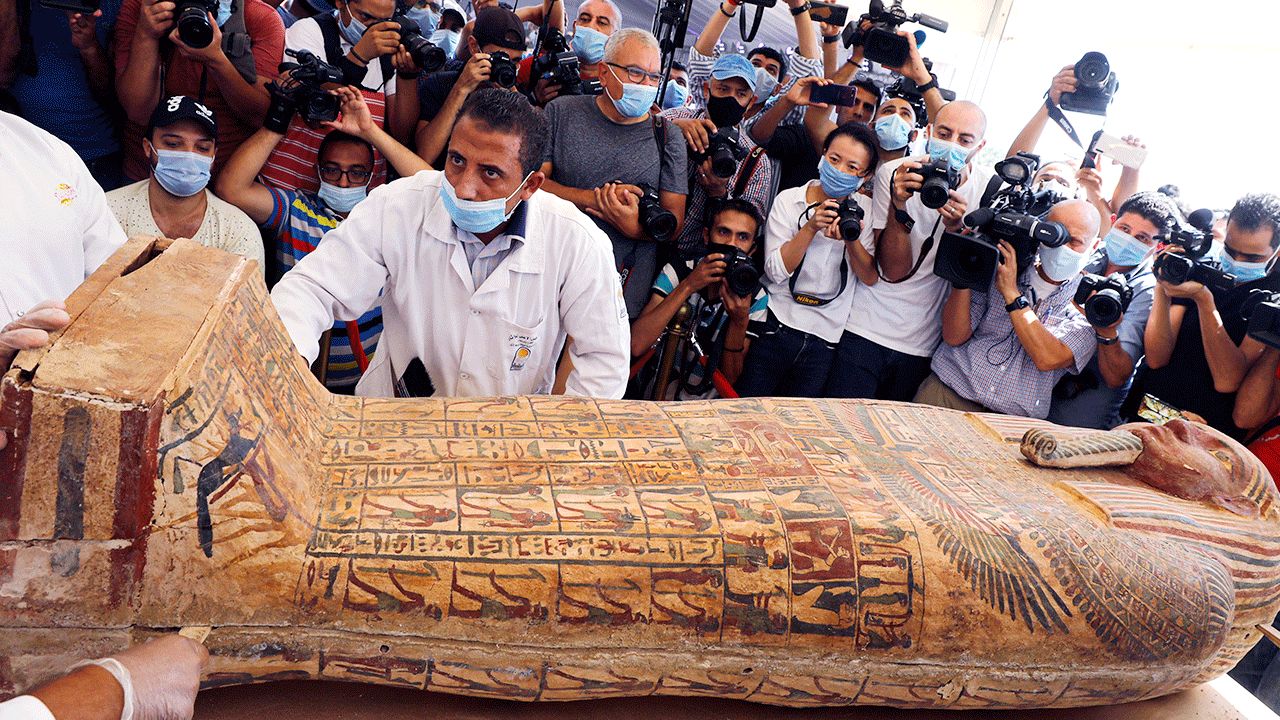 To „największy skarb” znaleziony w Egipcie od początku roku (fot. REUTERS/Mohamed Abd El Ghany)