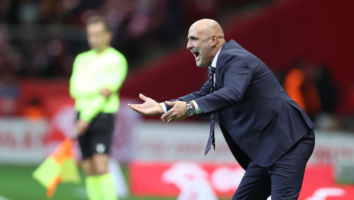 Michał Probierz w meczu reprezentacji Polski z Mołdawią (fot. Getty)