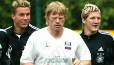 Lukas Podolski, Oliver Kahn, Bastian Schweinsteiger (fot. Getty Images)