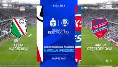 Legia Warszawa – Raków Częstochowa. PKO BP Ekstraklasa, mecz 8. kolejki (fot. TVP SPORT)