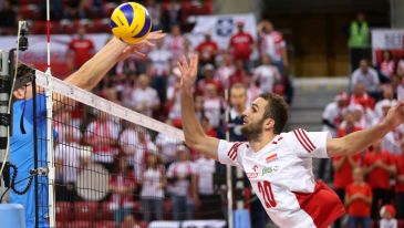 Mateusz Mika podczas ćwierćfinału ME 2015 (fot. CEV)